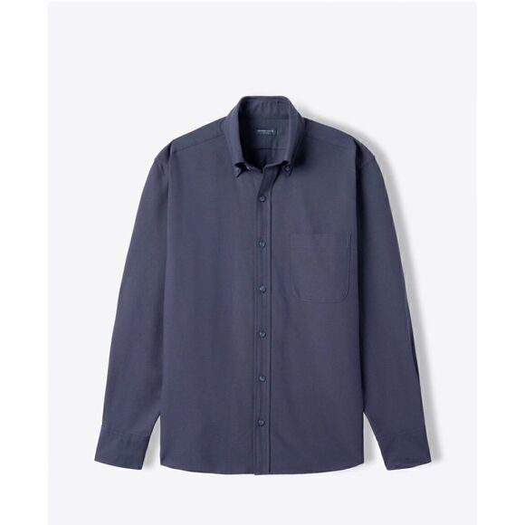Proper Cloth Mens American Pima Dark Blue Oxford Cloth Pima Cotton Oxford Button - Picture 1 of 12